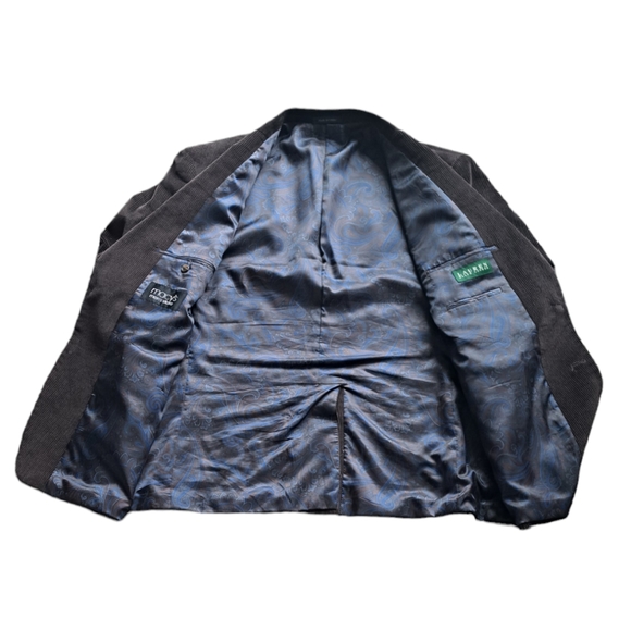 RALPH LAUREN MENS 48R CORDUROY DARK BROWN DRESS COAT JACKET - Picture 2 of 7